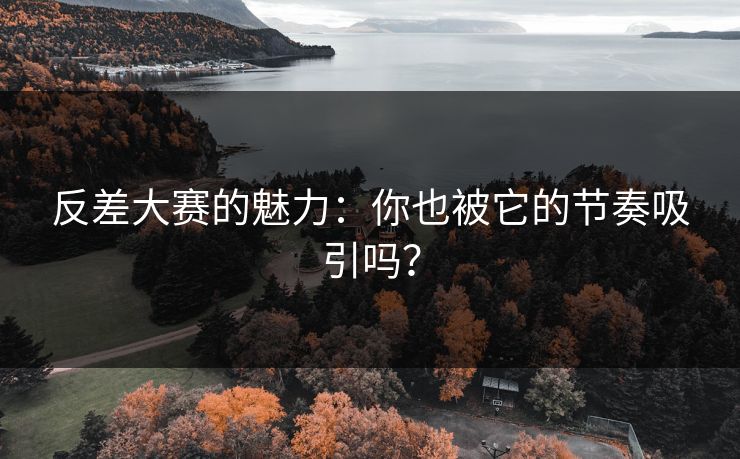 反差大赛的魅力:你也被它的节奏吸引吗?